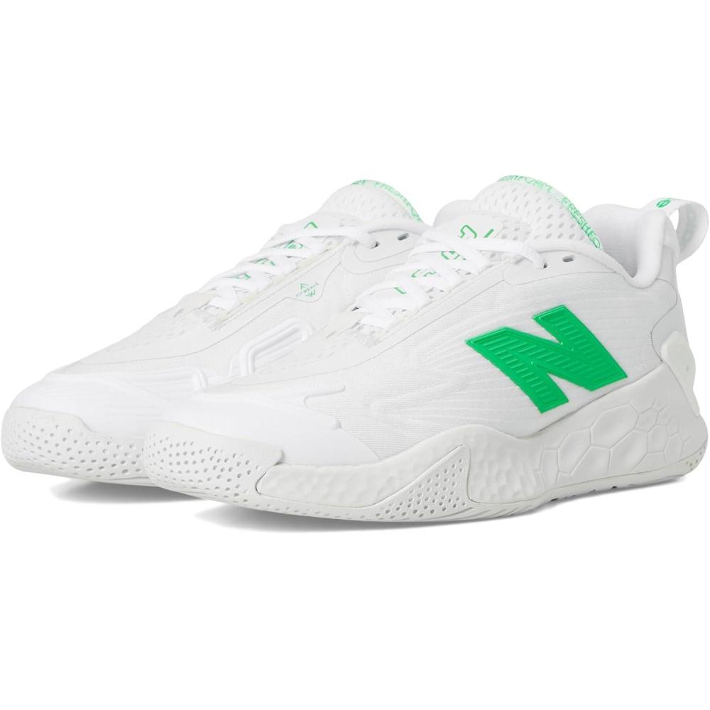 image:imageNew Balance Womens Fresh Foam X CtRally V1 Tennis ShoesWhiteGreen Apple