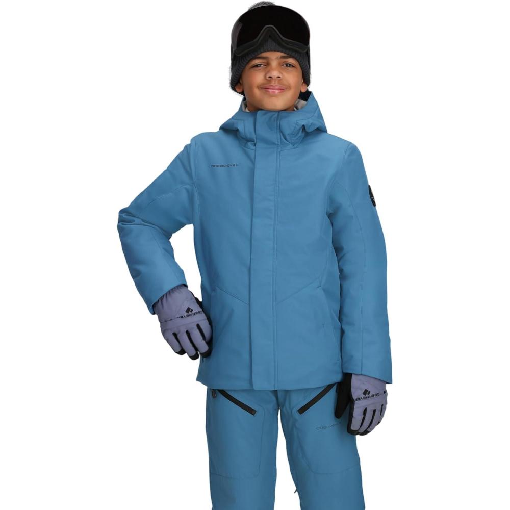 image:imageObermeyer Boys Ryder Ski Jacket Insulated and Waterproof Breathable for Skiing and SnowboardBlue Indy