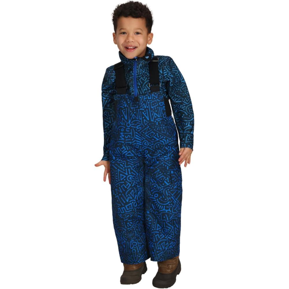 image:imageObermeyer Boys Volt Print Snow Bib Pants Insulated and Waterproof with Kids IGrow SystemBlue Get Outside