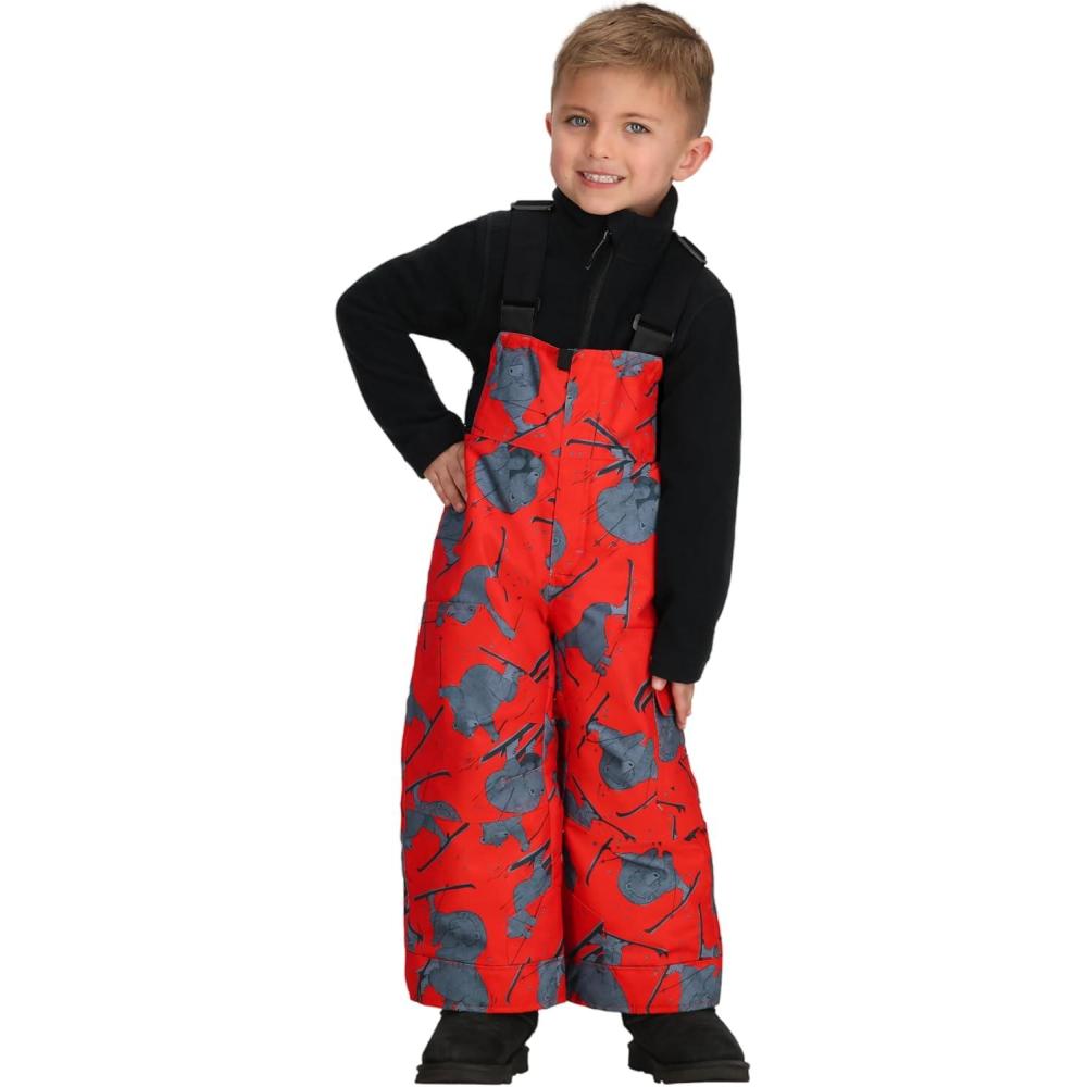 image:imageObermeyer Boys Volt Print Snow Bib Pants Insulated and Waterproof with Kids IGrow SystemRed Daffy Dayz