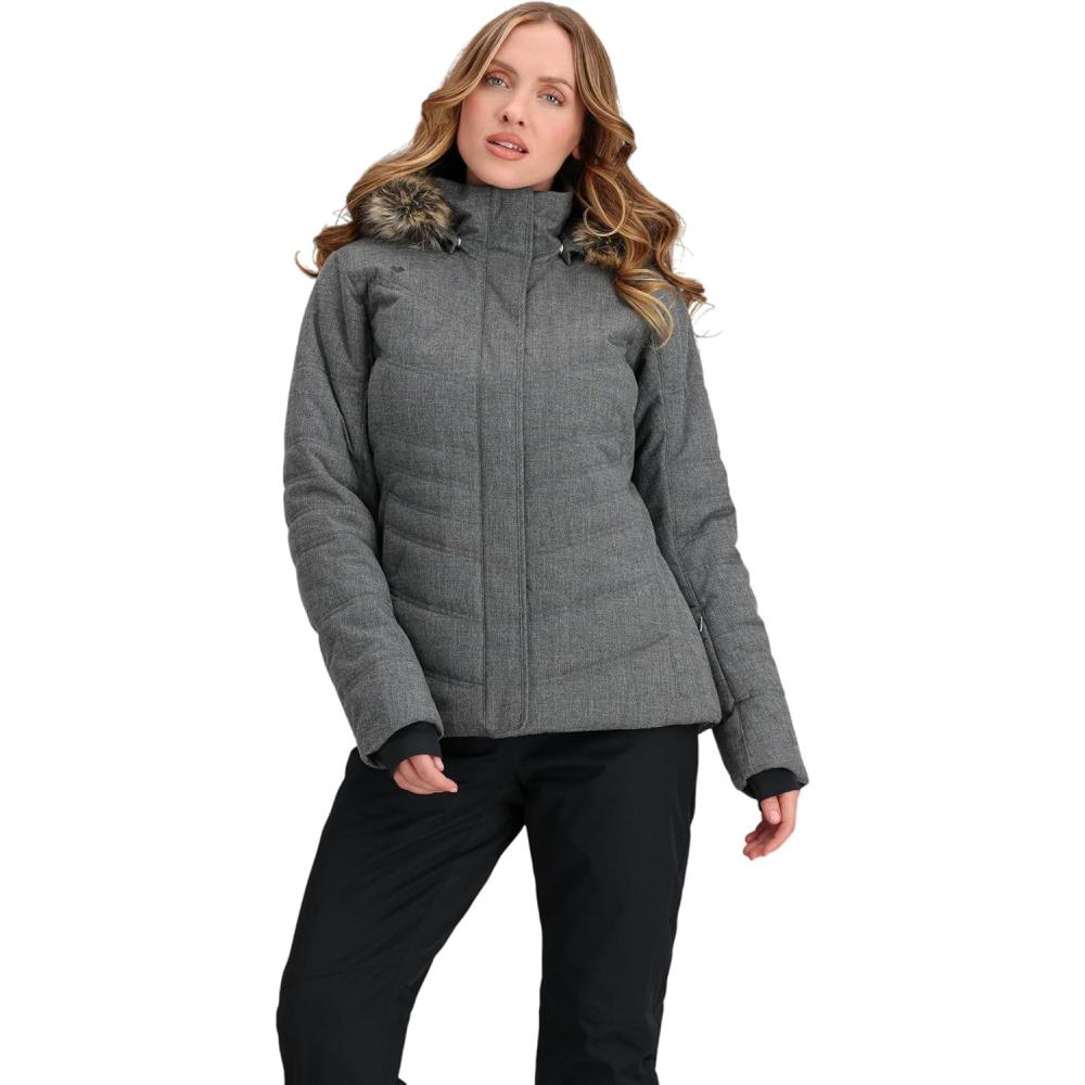 image:imageObermeyer Womens Tuscany II Winter Jacket Insulated and Waterproof Breathable for Snow and SkiGrey Charcoal