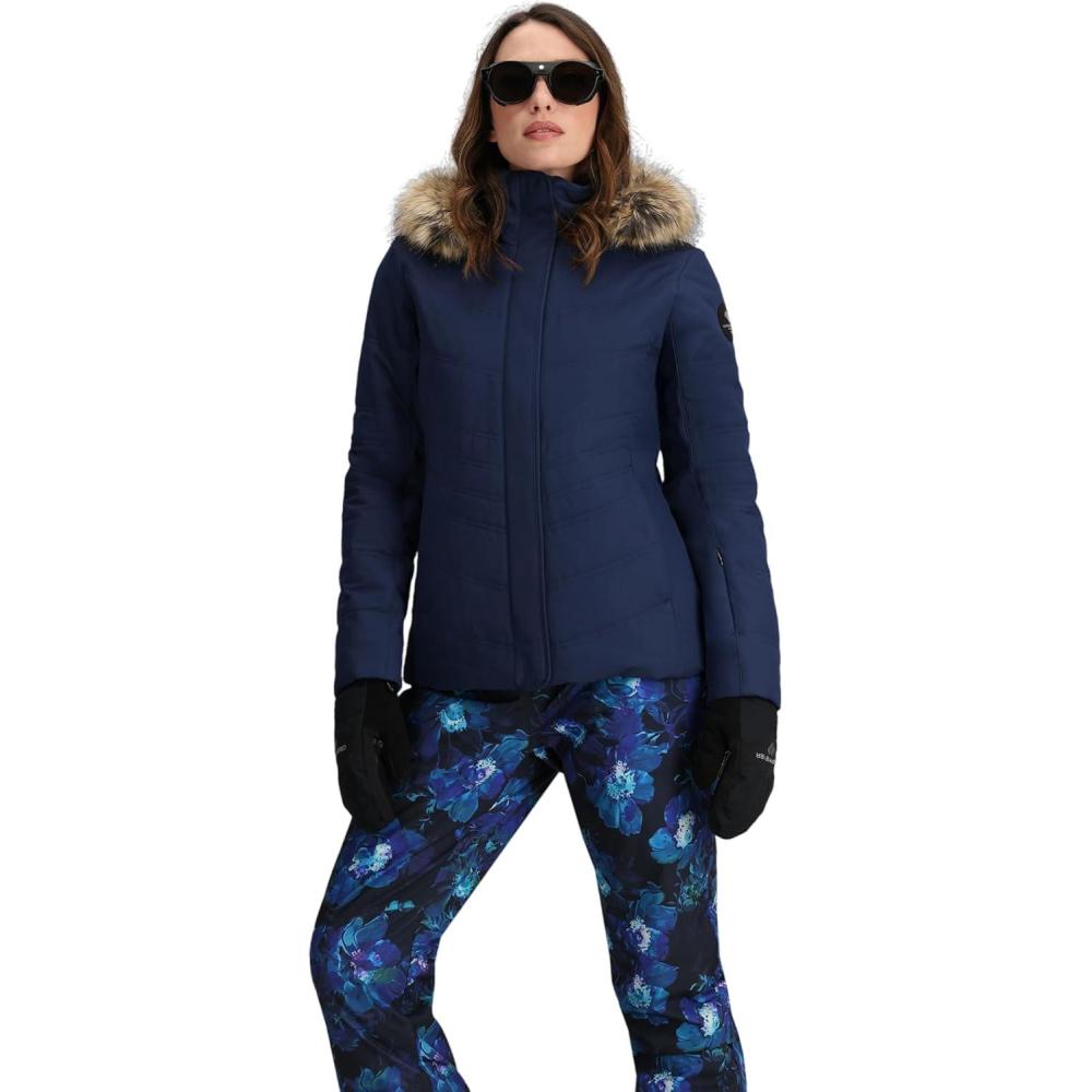 image:imageObermeyer Womens Tuscany II Winter Jacket Insulated and Waterproof Breathable for Snow and SkiNavy Blue Midnight