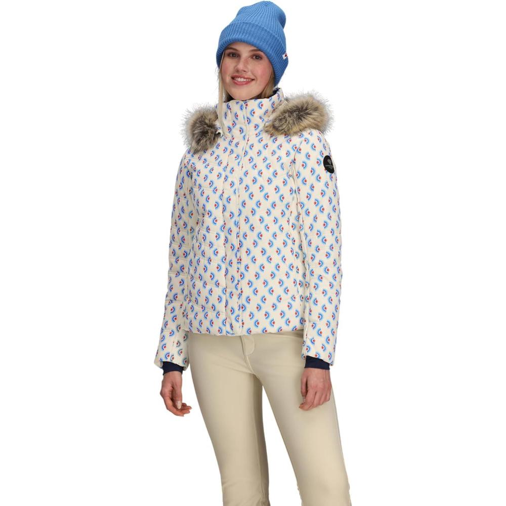 image:imageObermeyer Womens Tuscany II Winter Jacket Insulated and Waterproof Breathable for Snow and SkiPink Bali Sun