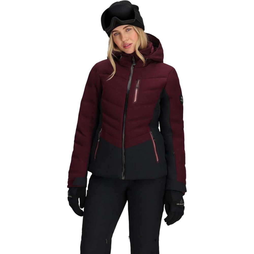 image:imageObermeyer womens Cosima Down JacketBurgundy Cabernet