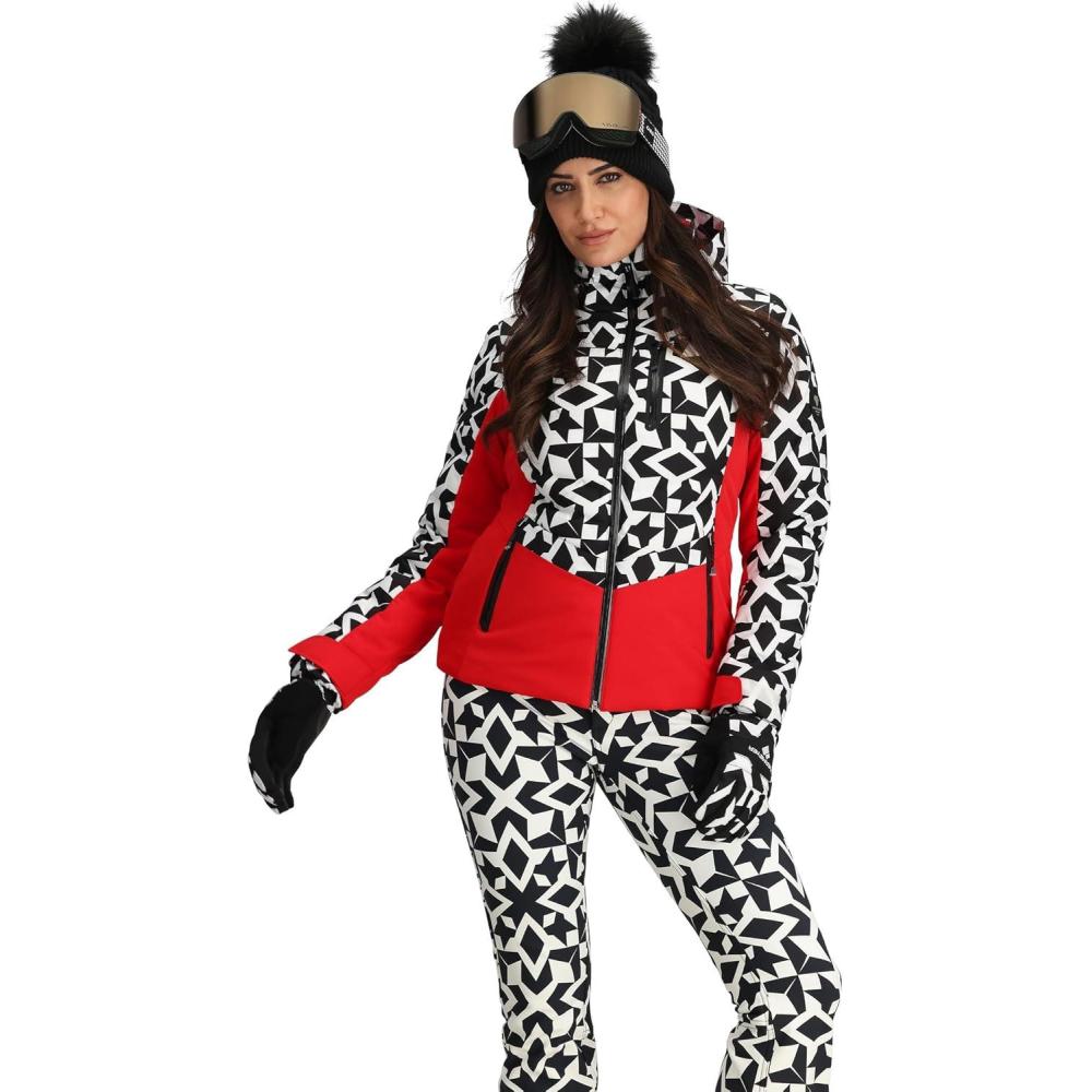 image:imageObermeyer womens Cosima Down JacketSnow Geo
