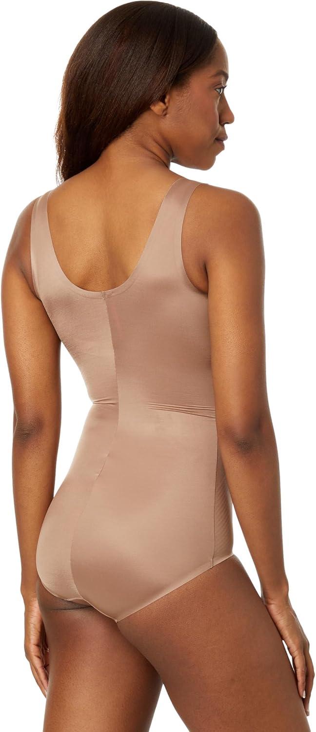 image:imageThinstincts 20 Shaping Tank Panty BodysuitCafe Au Lait