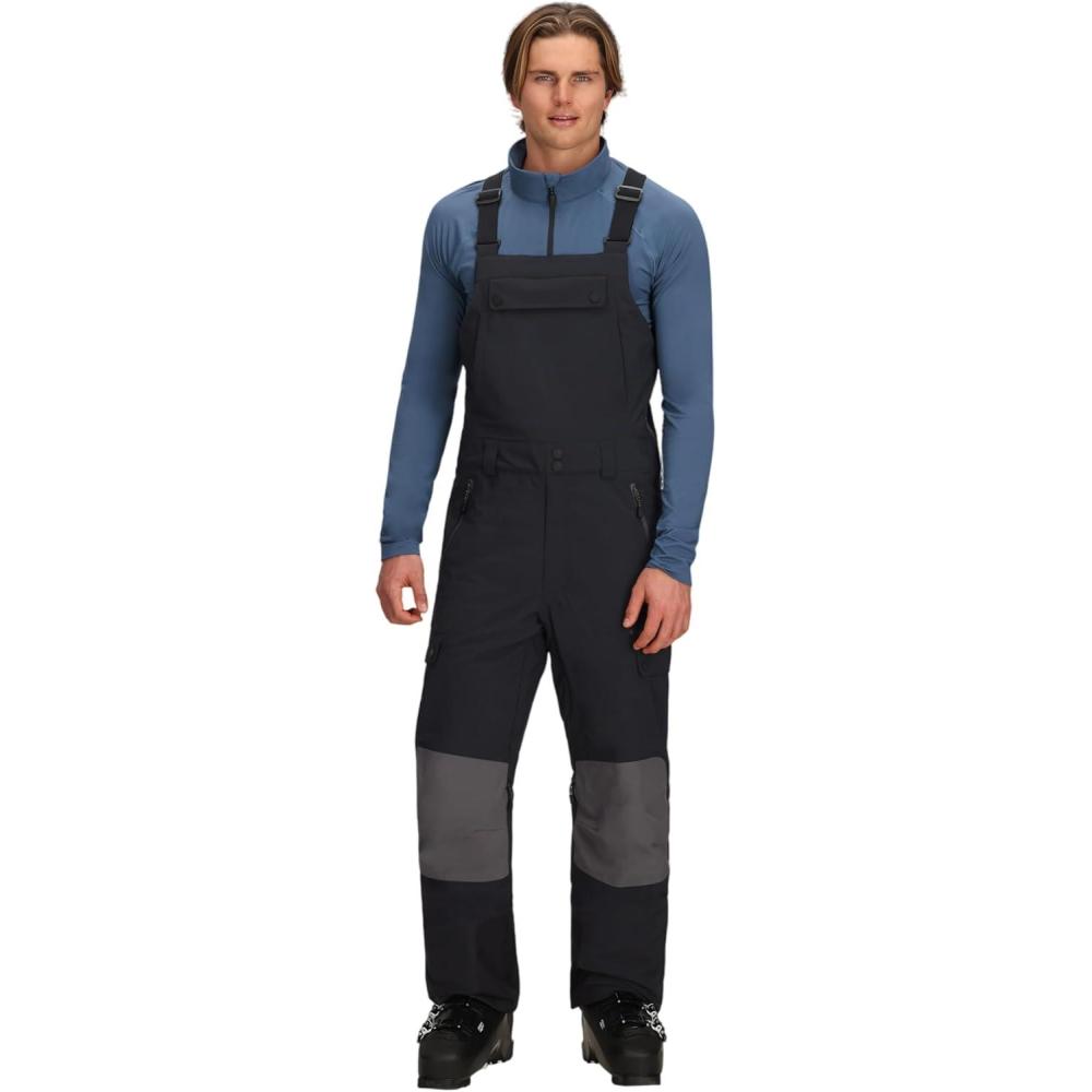 image:imageObermeyer Mens AMF Ski Bib Pants 20K mm Waterproof Breathable and Insulated 2Way Stretch ShellBlack
