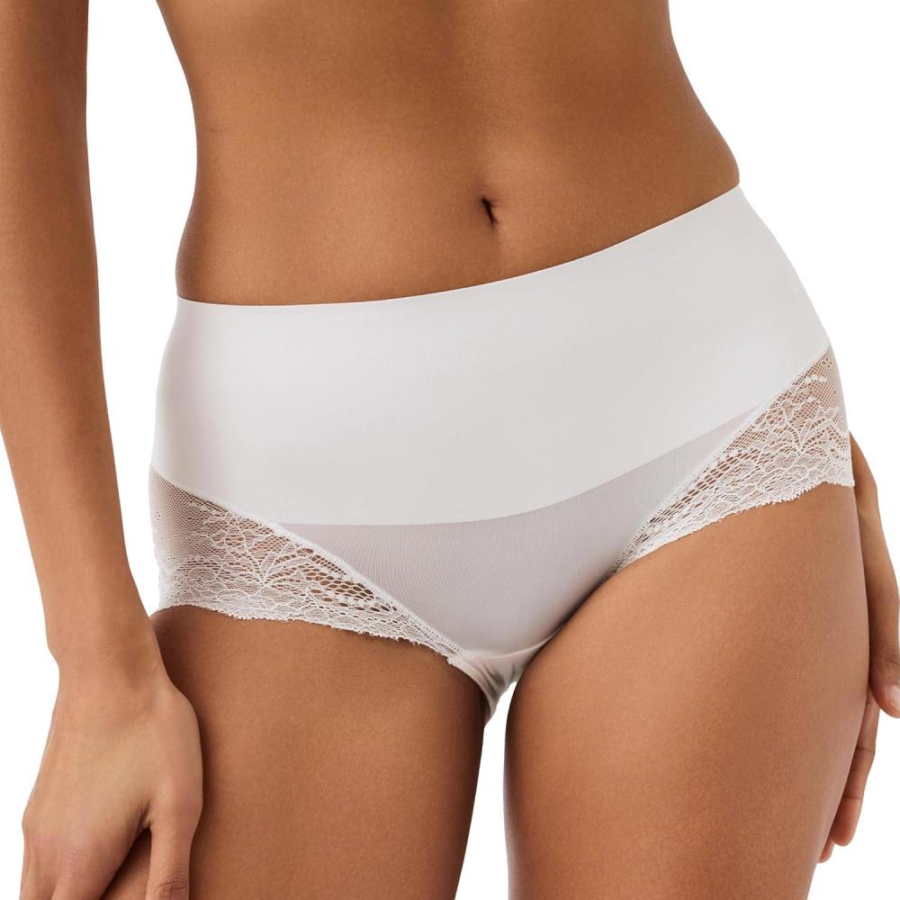 image:imageSPANX smooth Undietectable Lace HiHipster Core Control Comfortable Lace Shapewear Underwear No Visible Panty LinesPowder