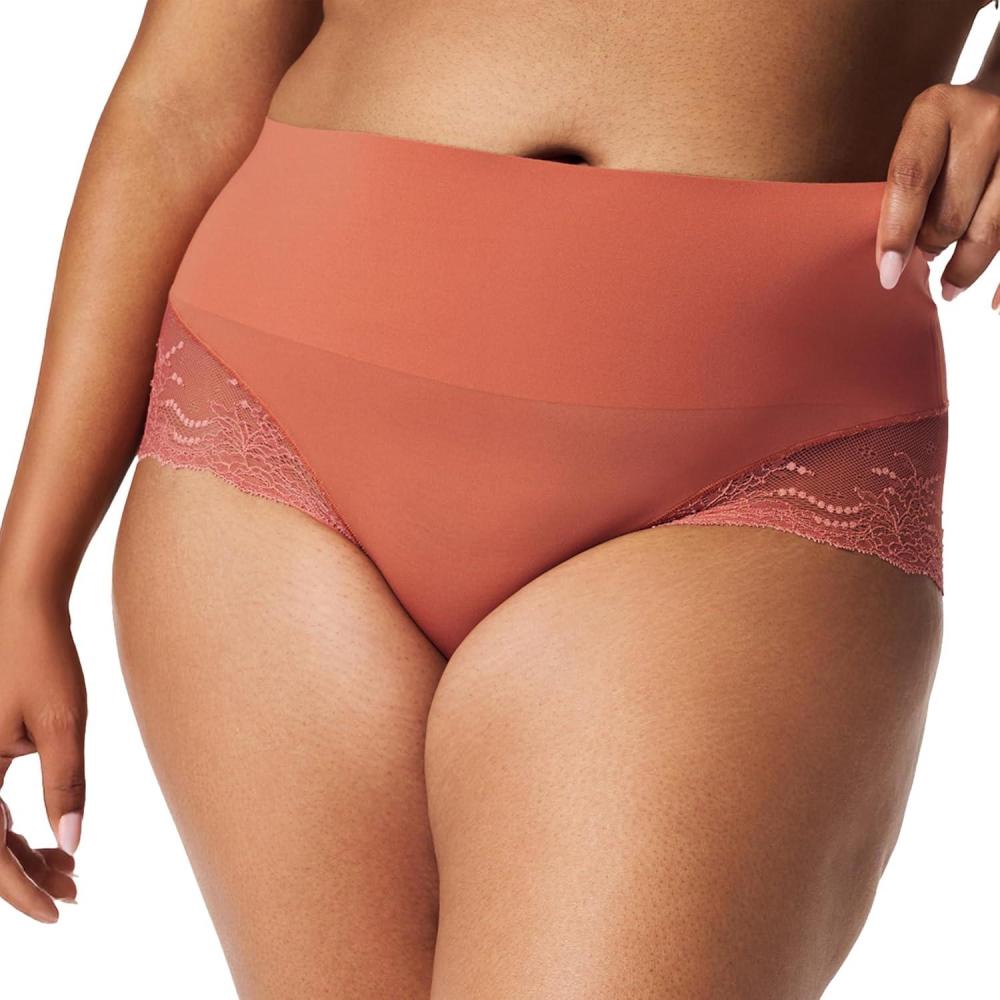 image:imageSPANX smooth Undietectable Lace HiHipster Core Control Comfortable Lace Shapewear Underwear No Visible Panty LinesSedona