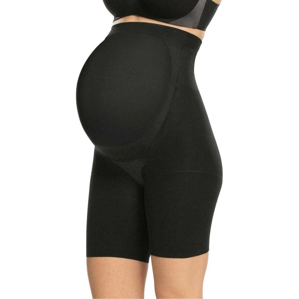 image:imageSPANXshape Mama MidThigh Short Comfortable Tummy Control Shapewear No Visible Panty LinesBlack