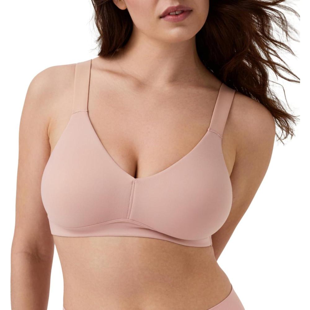 image:imageSPANXsmooth BraLlelujah Unlined Bralette Comfortable Support WireFree Bra Hosiery Back Smoothing DigFree StrapsVintage Rose