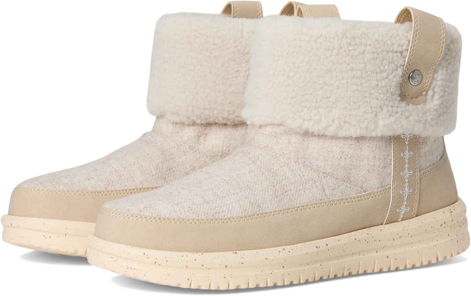 image:imageHEYDUDE womens Camden Cuff Wool CozyTan