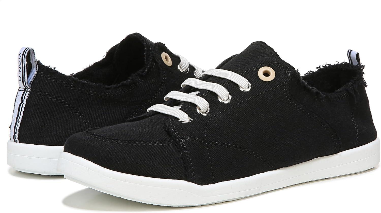 image:imageVionic Pismo Womens Casual Supportive SneakerBlack Fabric