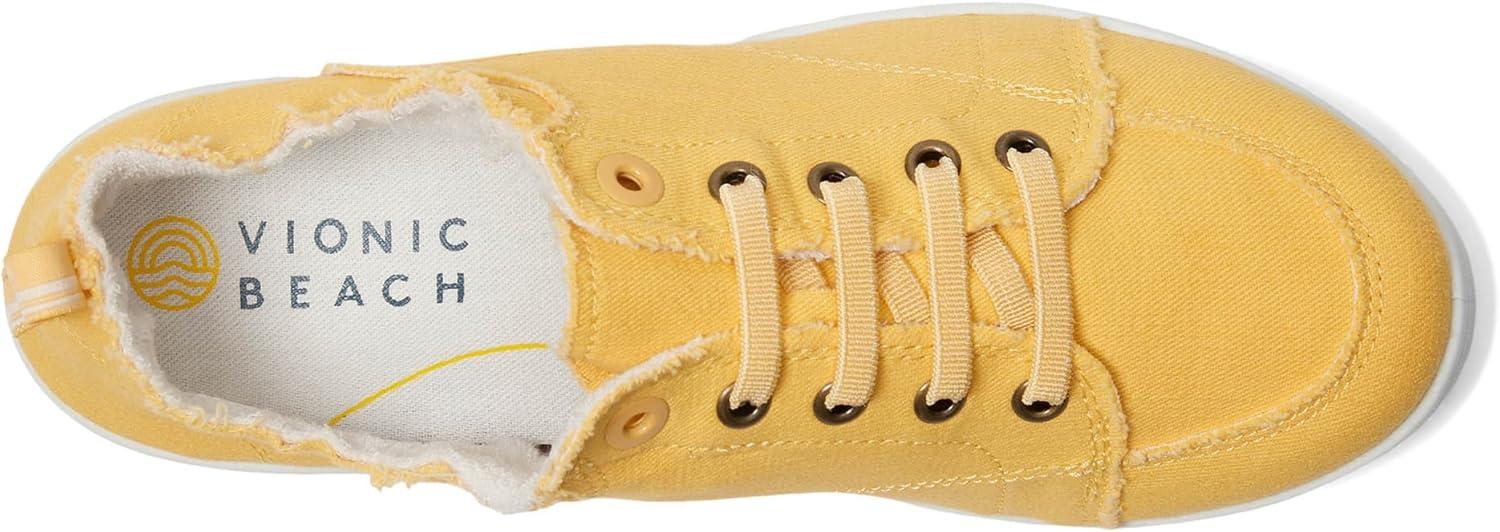 image:imageVionic Pismo Womens Casual Supportive SneakerButter Yellow Canvas