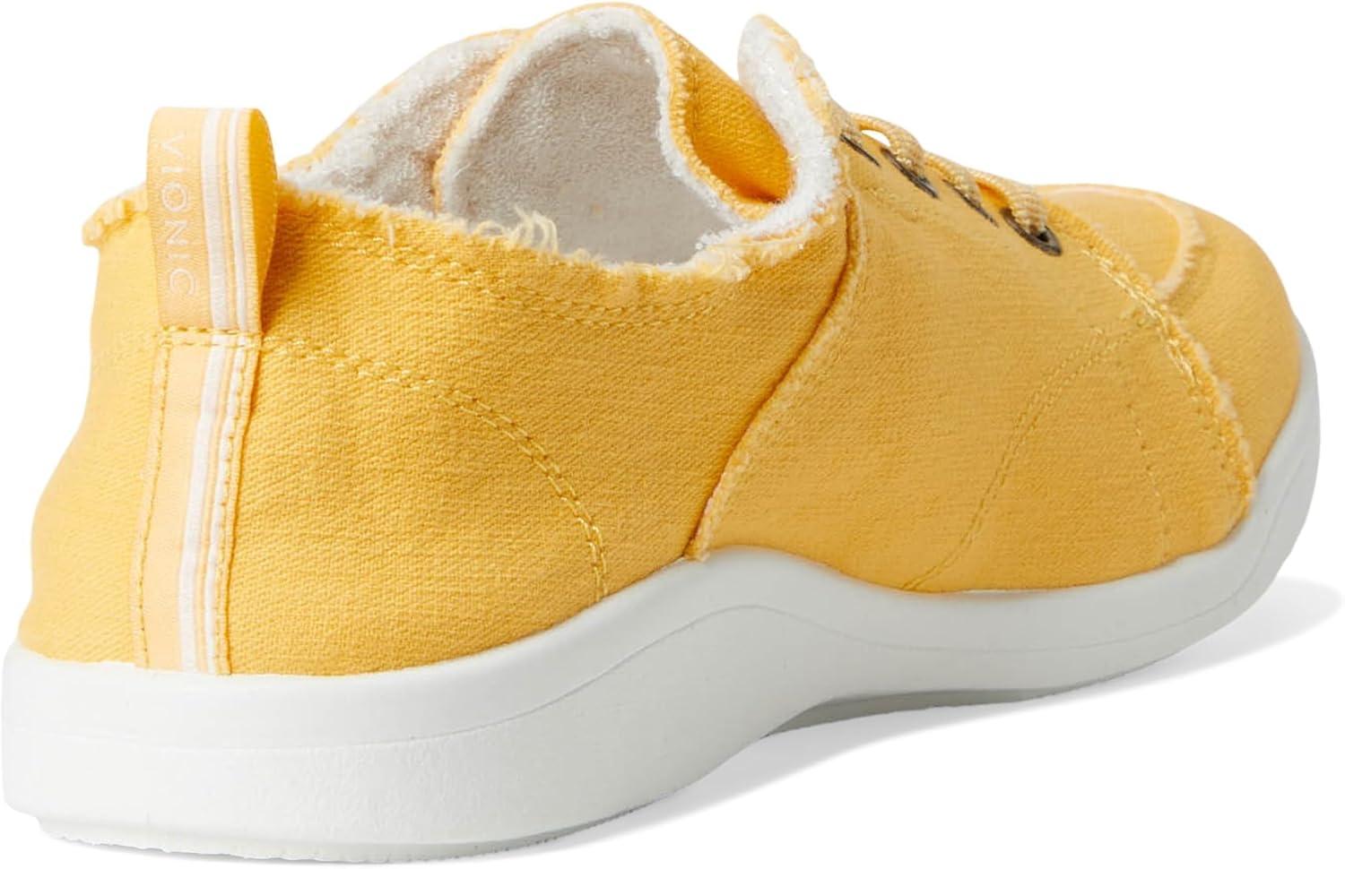 image:imageVionic Pismo Womens Casual Supportive SneakerButter Yellow Canvas