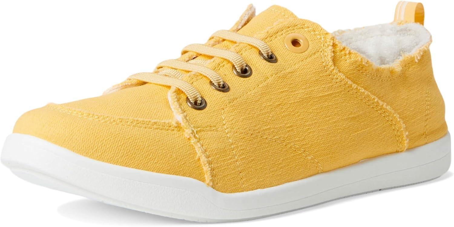 image:imageVionic Pismo Womens Casual Supportive SneakerButter Yellow Canvas