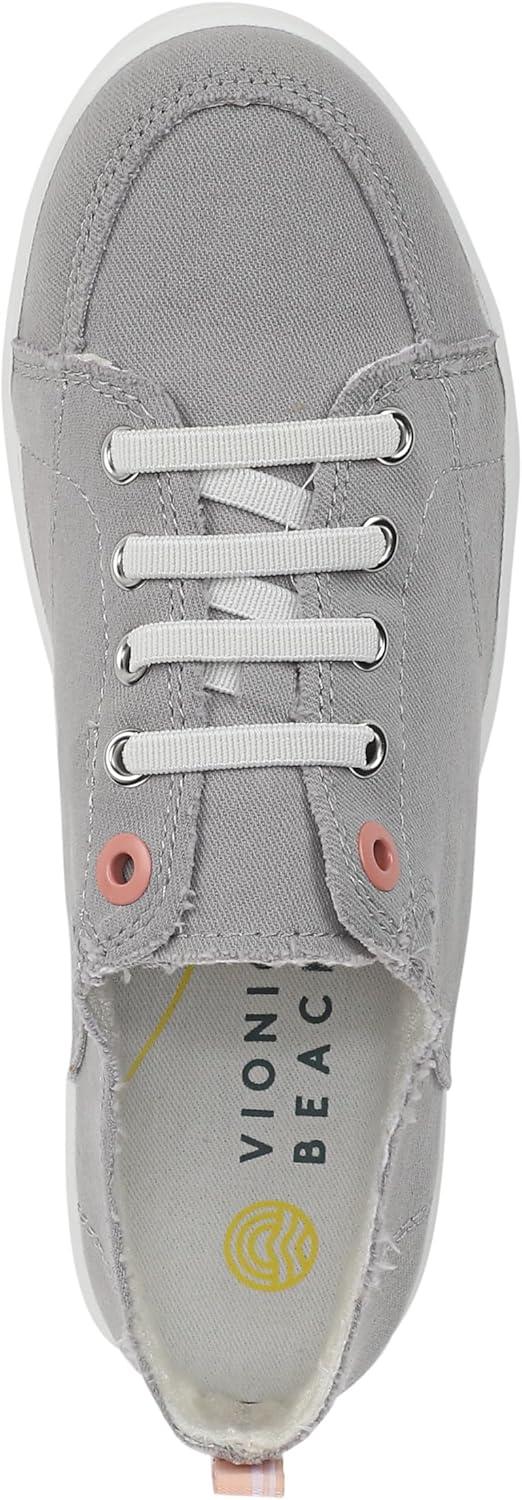 image:imageVionic Pismo Womens Casual Supportive SneakerLight Grey Canvas