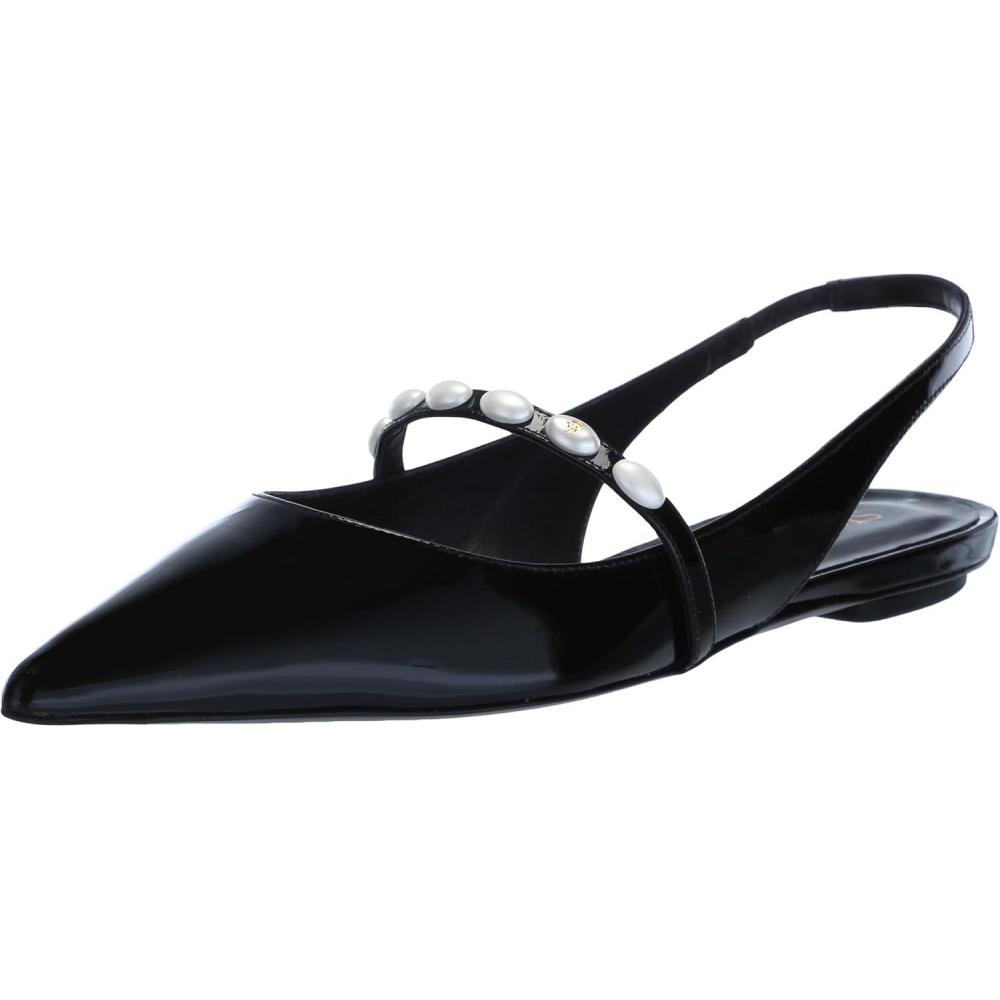 image:imageStuart Weitzman Womens Emlia Pearlita Slingback FlatBlack