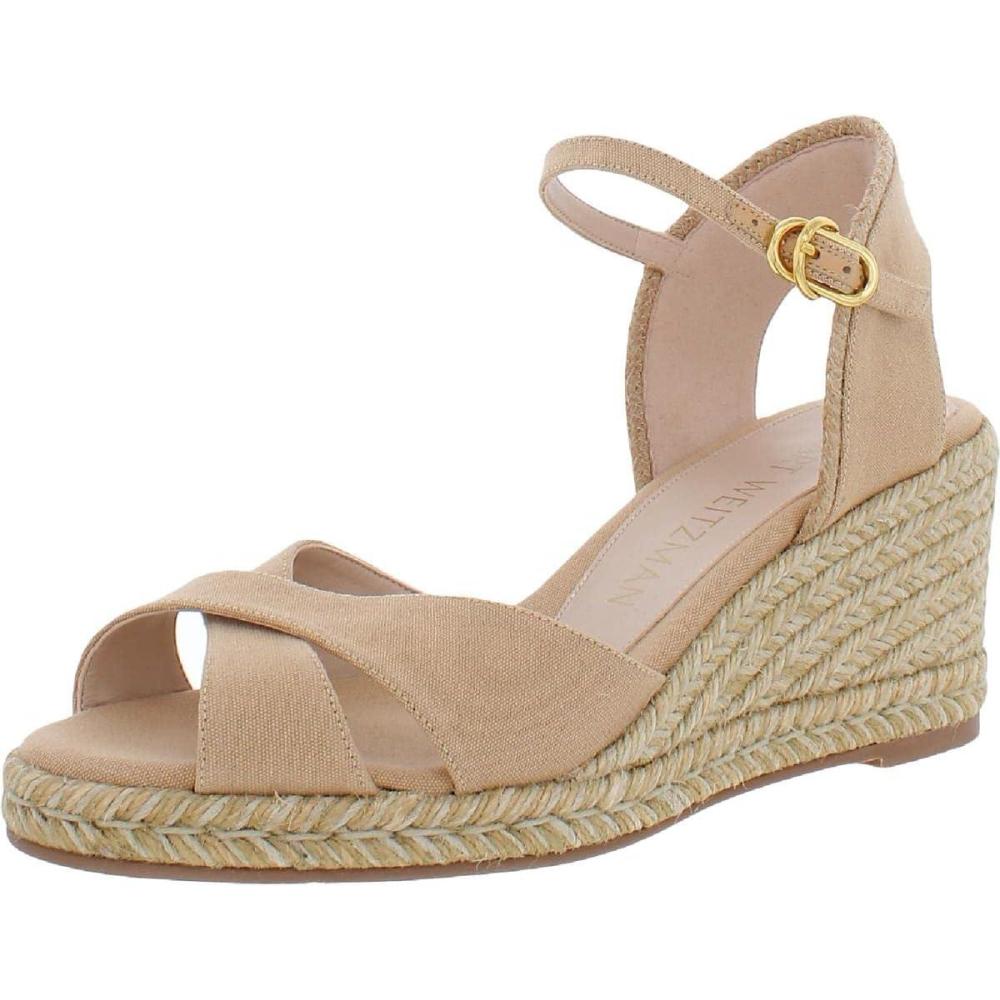 image:imageStuart Weitzman Womens Mirela Ii Wedge EspadrillesAdobeNatural