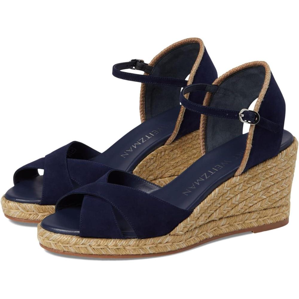 image:imageStuart Weitzman Womens Mirela Ii Wedge EspadrillesNice BlueNatural