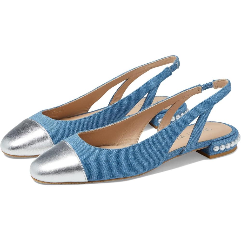 image:imageStuart Weitzman Womens Pearl SlingbackWashedSilver