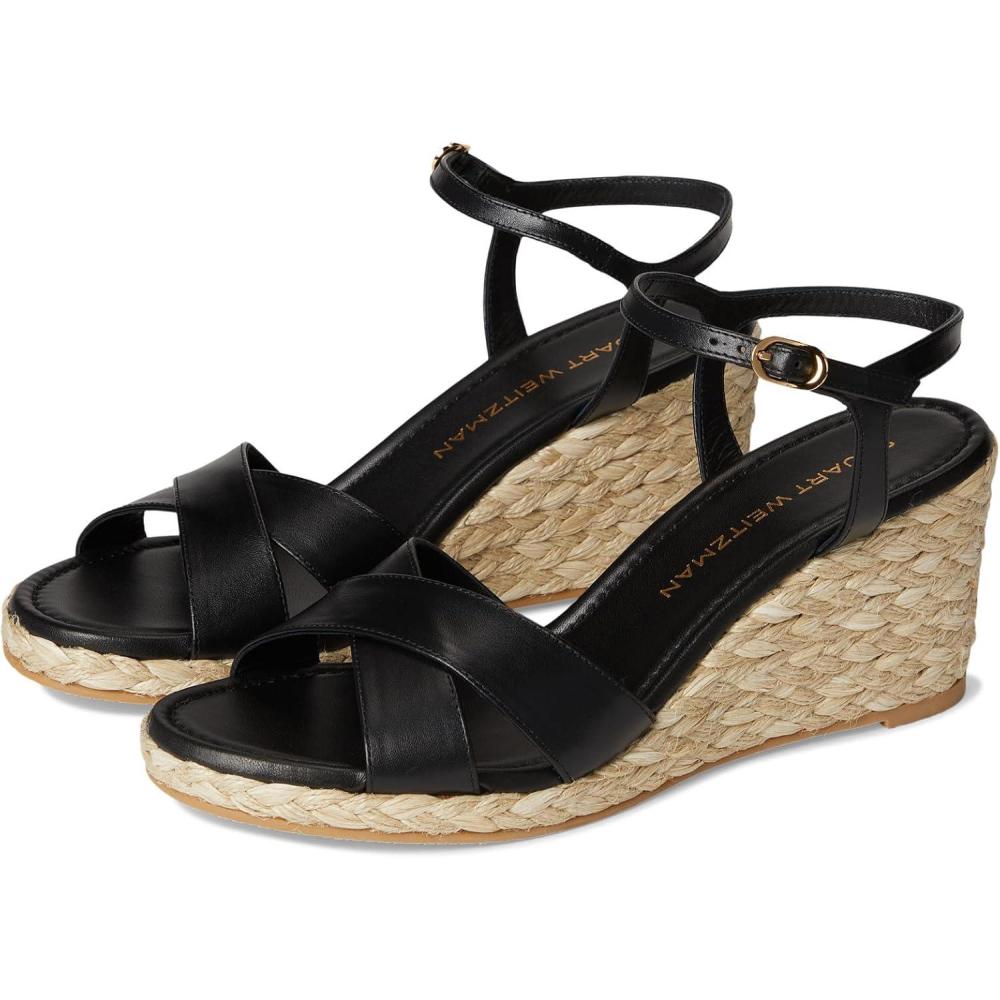 image:imageStuart Weitzman womens Dayna Espadrille WedgeBlackNatural