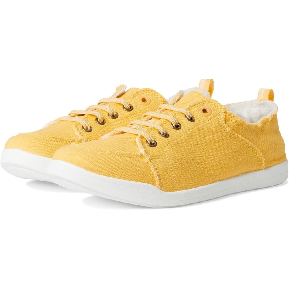 image:imageVionic Pismo Womens Casual Supportive SneakerButter Yellow Canvas