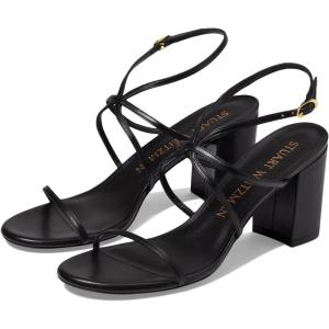 Stuart Weitzman Barelythere 75 Block Sandal(Black)