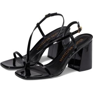 Stuart Weitzman Soiree 85 Block Sandal(Black)