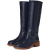Navy Leather