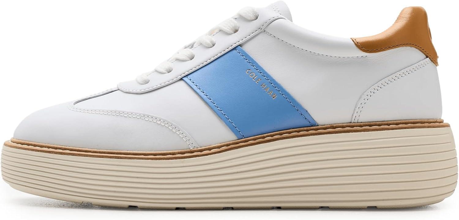 image:imageCole Haan Womens Originalgrand Max PlatformWhiteBiscuit LthrHydrangeaSilver Birch Sde