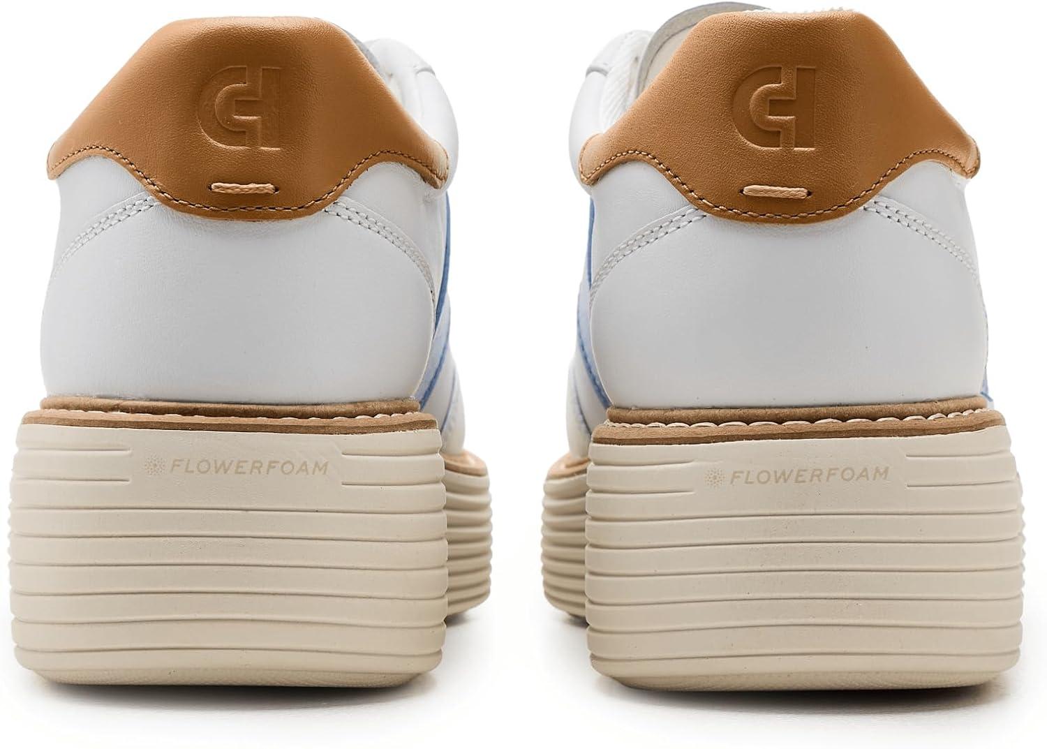 image:imageCole Haan Womens Originalgrand Max PlatformWhiteBiscuit LthrHydrangeaSilver Birch Sde