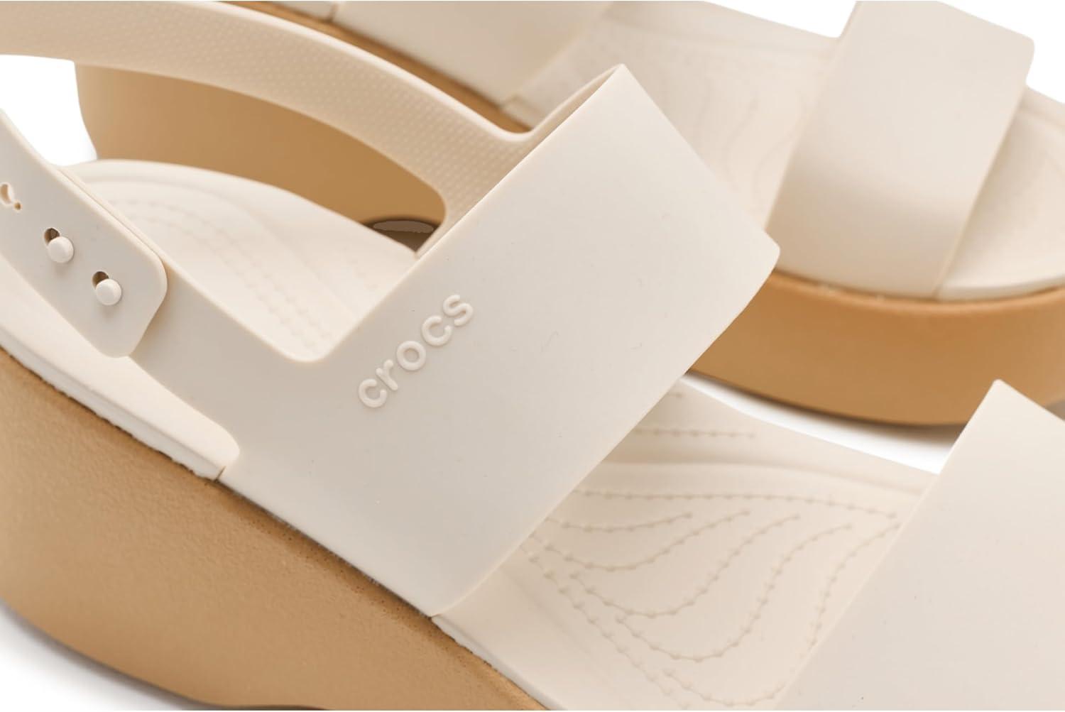 image:imageCrocs womens Brooklyn Sky Sandals Wedge SandalsFrappeCashew