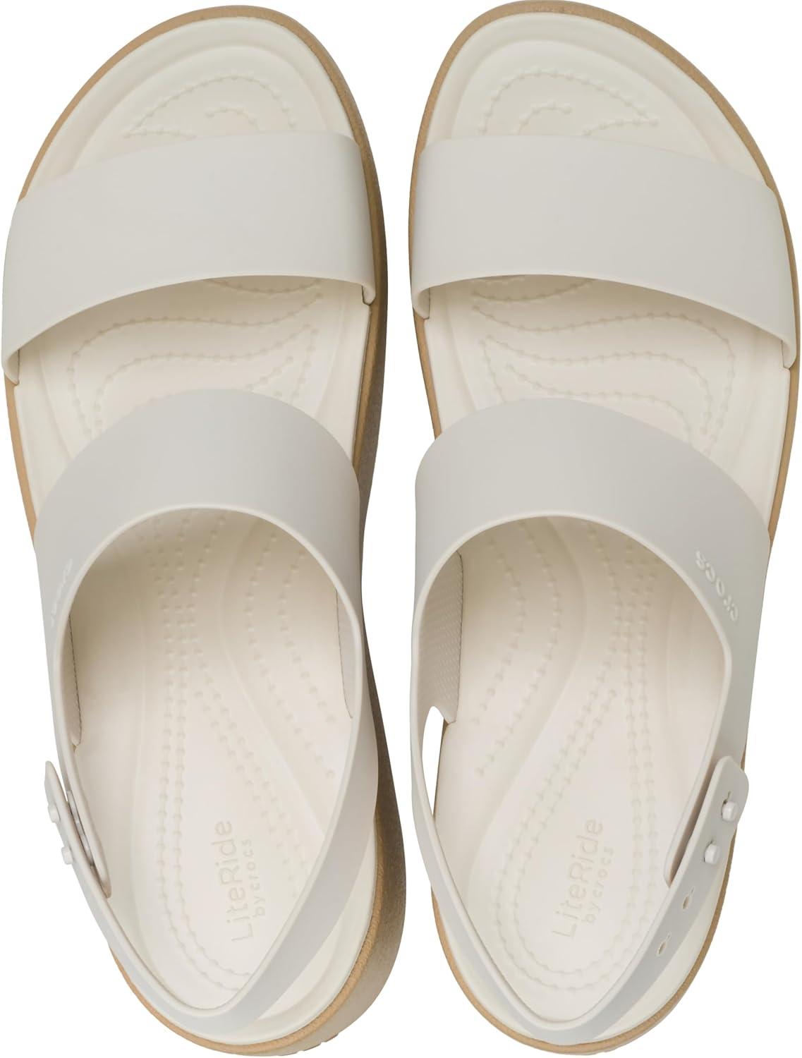image:imageCrocs womens Brooklyn Sky Sandals Wedge SandalsFrappeCashew