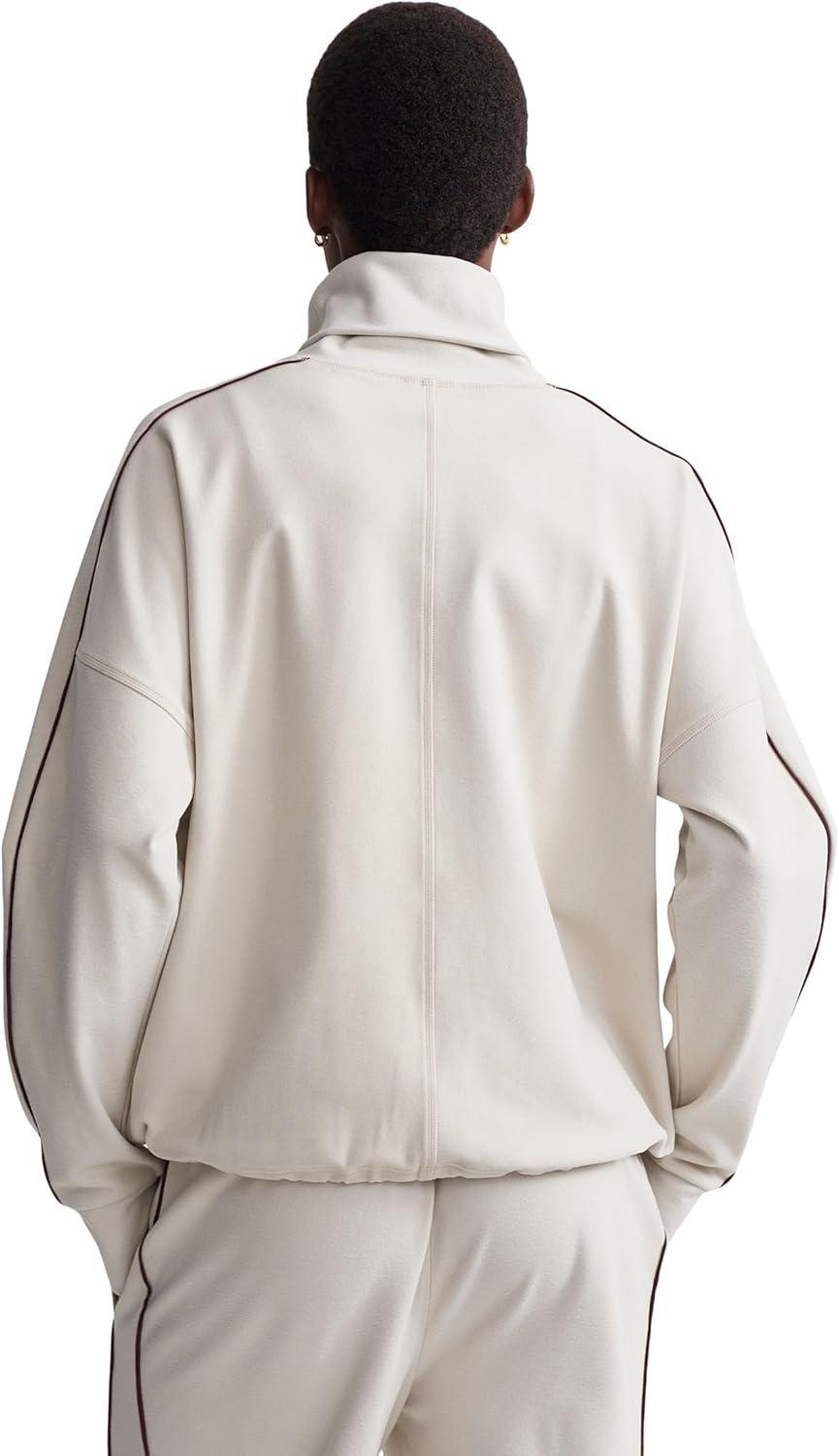 image:imageVarley womens Ariana High Neck MidlayerCement MarlBitter Chocolate