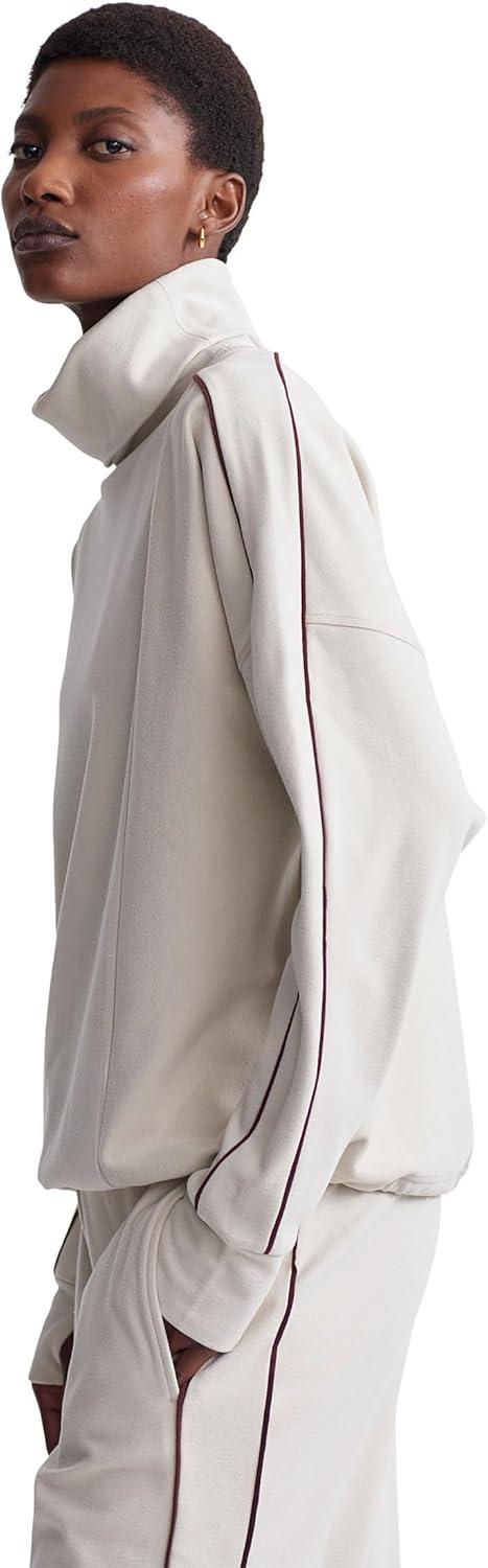 image:imageVarley womens Ariana High Neck MidlayerCement MarlBitter Chocolate