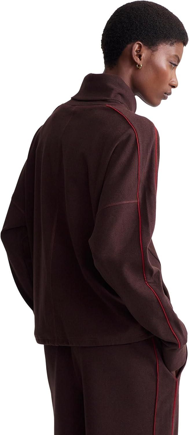 image:imageVarley womens Ariana High Neck MidlayerRed Chocolate MarlRed Dahlia