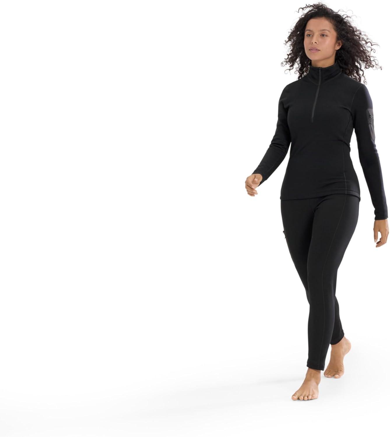 image:imageArcteryx Kyanite Baselayer Bottom Womens Warm Polartec Stretch Fleece Base LayerBlack