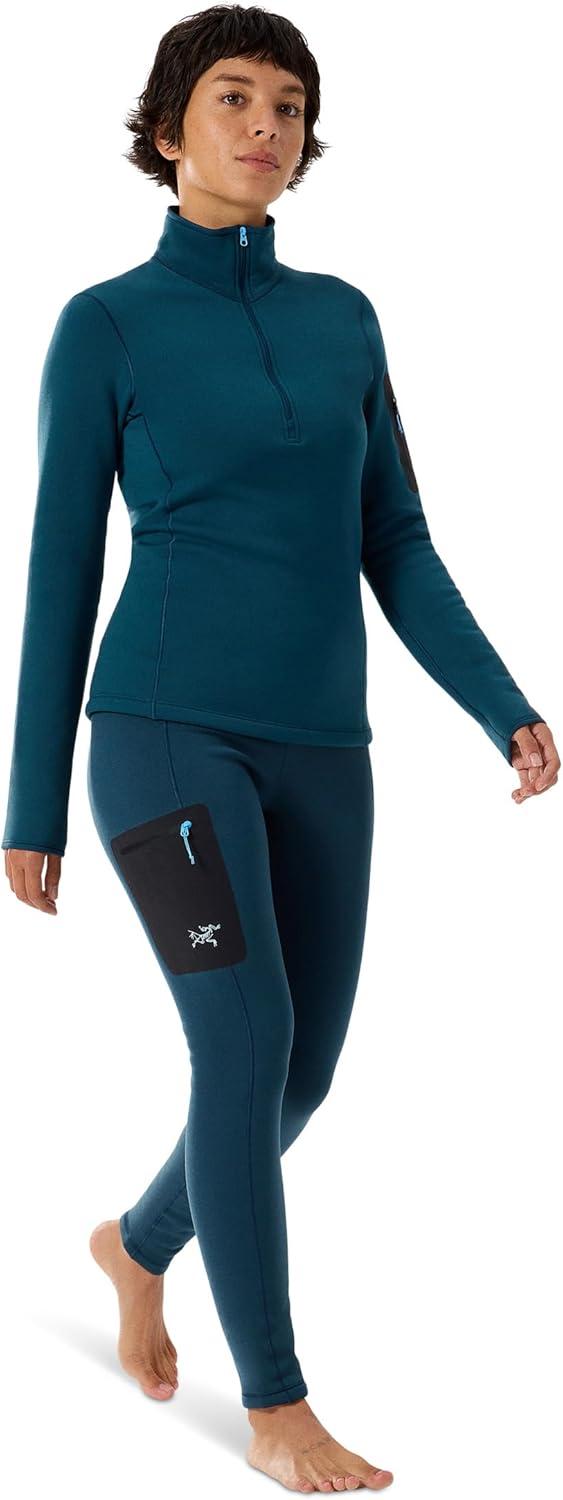 image:imageArcteryx Kyanite Baselayer Bottom Womens Warm Polartec Stretch Fleece Base LayerMidnight Frost