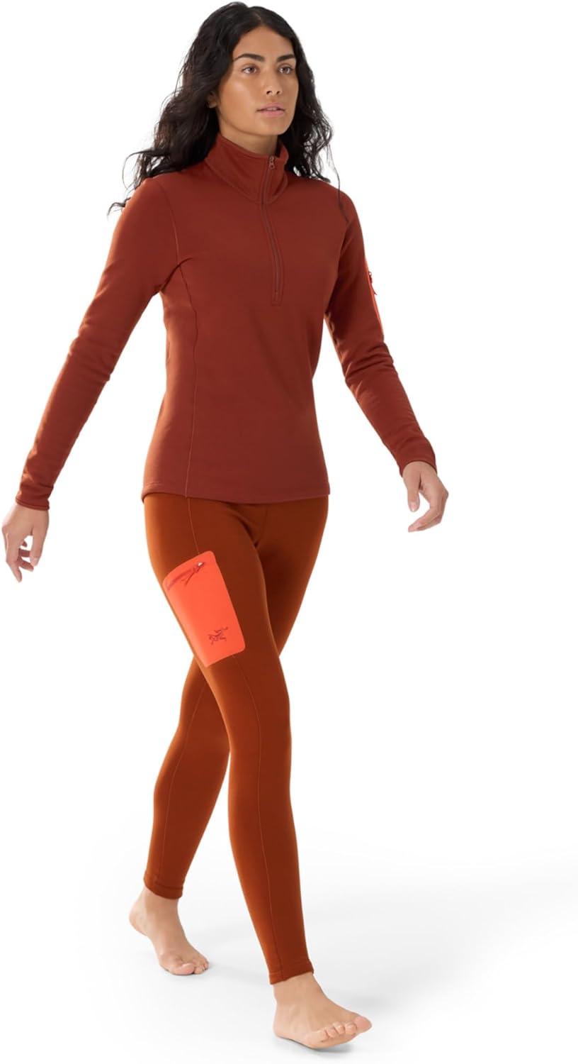 image:imageArcteryx Kyanite Baselayer Bottom Womens Warm Polartec Stretch Fleece Base LayerSequoiaSolaris