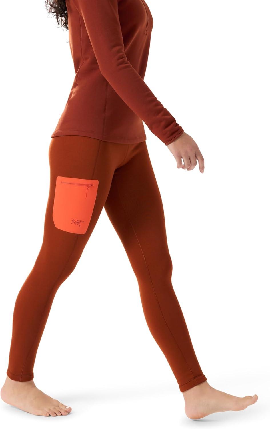 image:imageArcteryx Kyanite Baselayer Bottom Womens Warm Polartec Stretch Fleece Base LayerSequoiaSolaris