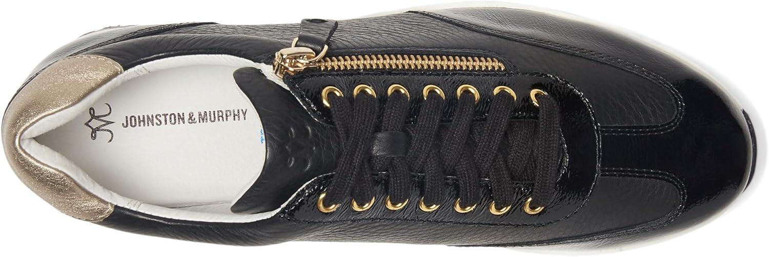 image:imageJohnston amp Murphy Womens Gracie SideZip Laceup SneakerBlack