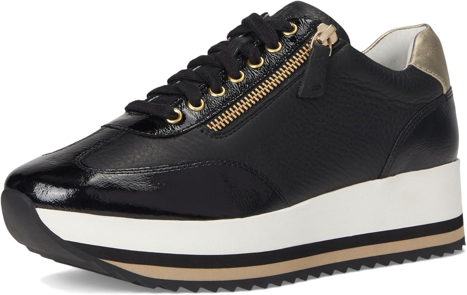 image:imageJohnston amp Murphy Womens Gracie SideZip Laceup SneakerBlack