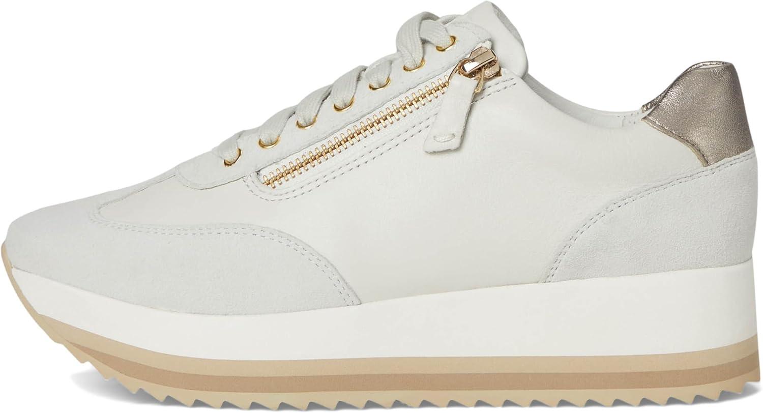 image:imageJohnston amp Murphy Womens Gracie SideZip Laceup SneakerWhite