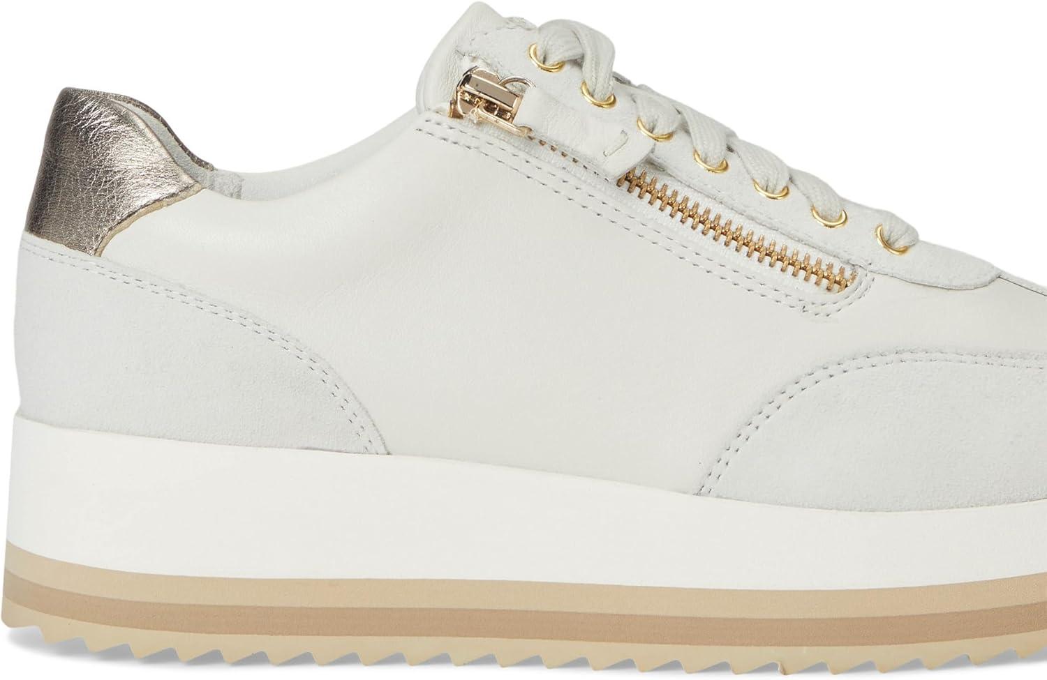 image:imageJohnston amp Murphy Womens Gracie SideZip Laceup SneakerWhite