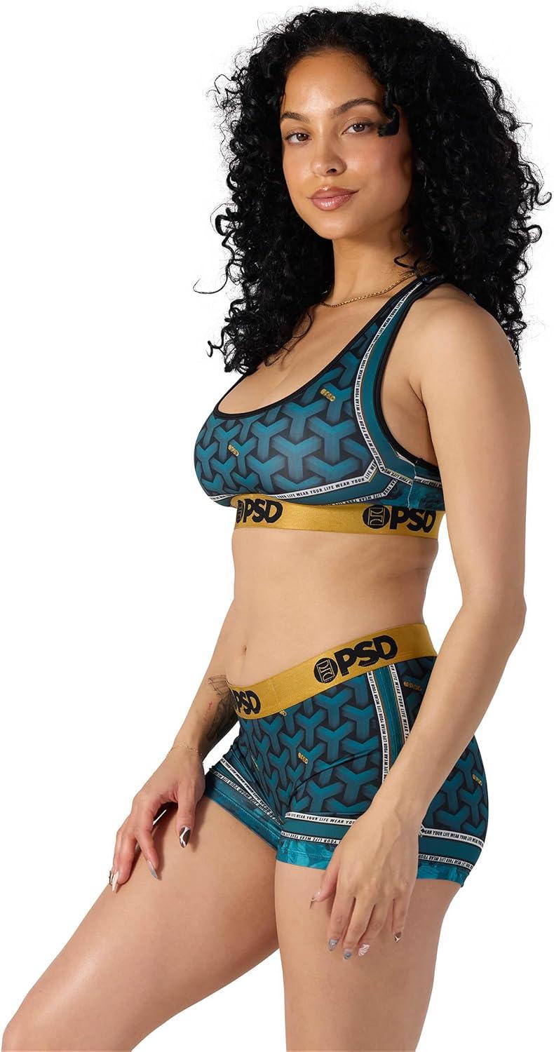image:imagePSD Underwear Womens Boyshorts Animal Print Comfortable Boy Shorts Underwear for Women Womens Underwear Packs amp SinglesBaller Lux Teal