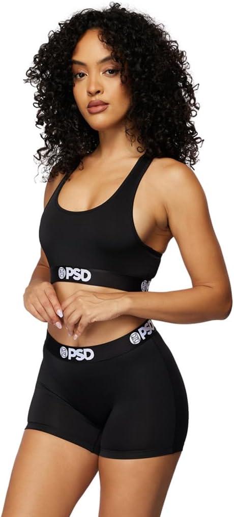 image:imagePSD Underwear Womens Boyshorts Animal Print Comfortable Boy Shorts Underwear for Women Womens Underwear Packs amp SinglesBlacksolid01