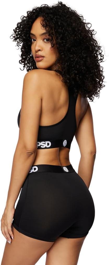 image:imagePSD Underwear Womens Boyshorts Animal Print Comfortable Boy Shorts Underwear for Women Womens Underwear Packs amp SinglesBlacksolid01