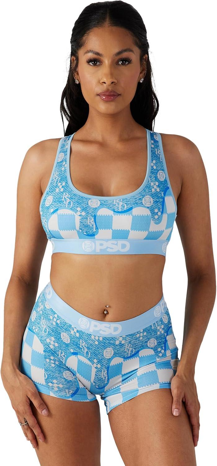 image:imagePSD Underwear Womens Boyshorts Animal Print Comfortable Boy Shorts Underwear for Women Womens Underwear Packs amp SinglesBlue Denim Drip