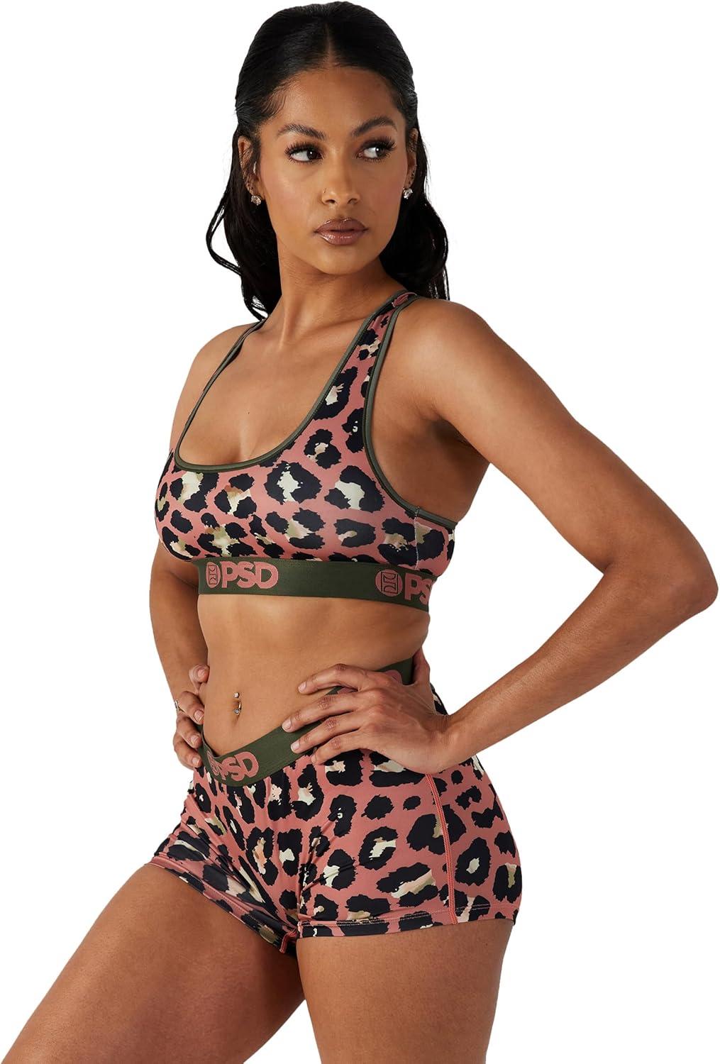 image:imagePSD Underwear Womens Boyshorts Animal Print Comfortable Boy Shorts Underwear for Women Womens Underwear Packs amp SinglesCheetah Dye
